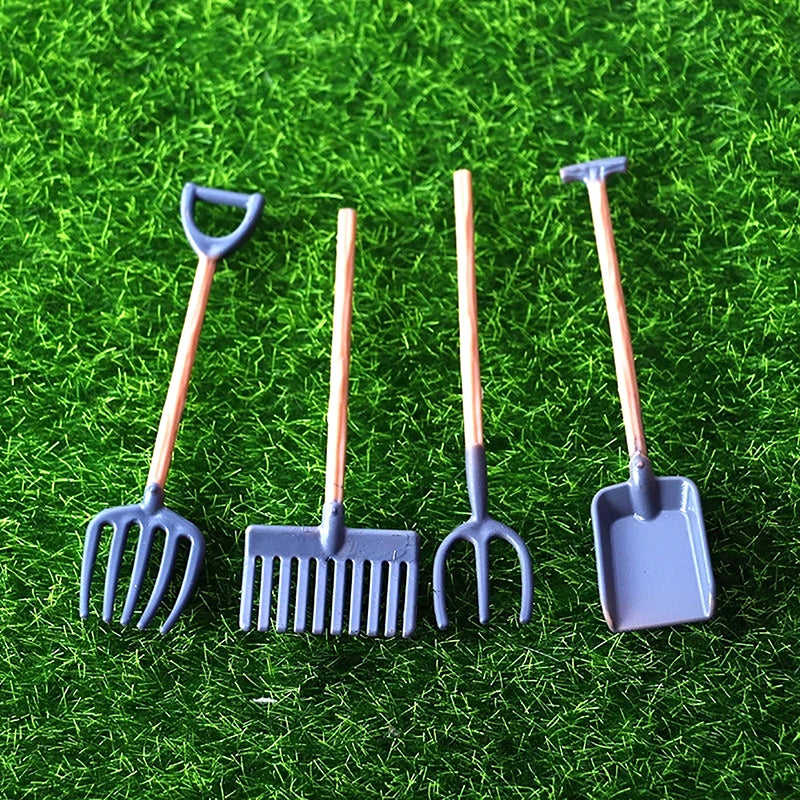 Miniature Gardening Tool Set for Dollhouse Decor ATHLEXES
