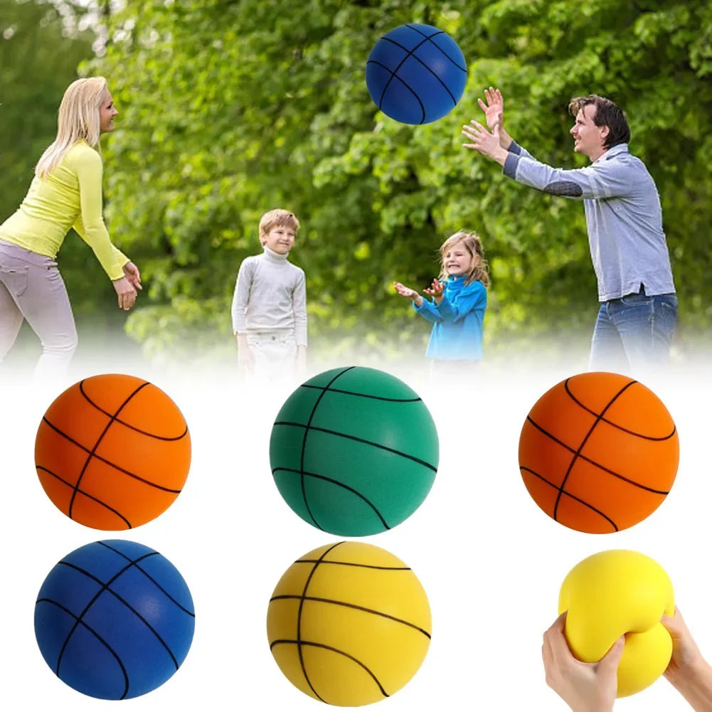 Silent Bounce 18cm Foam Basketball for Kids ATHLEXES