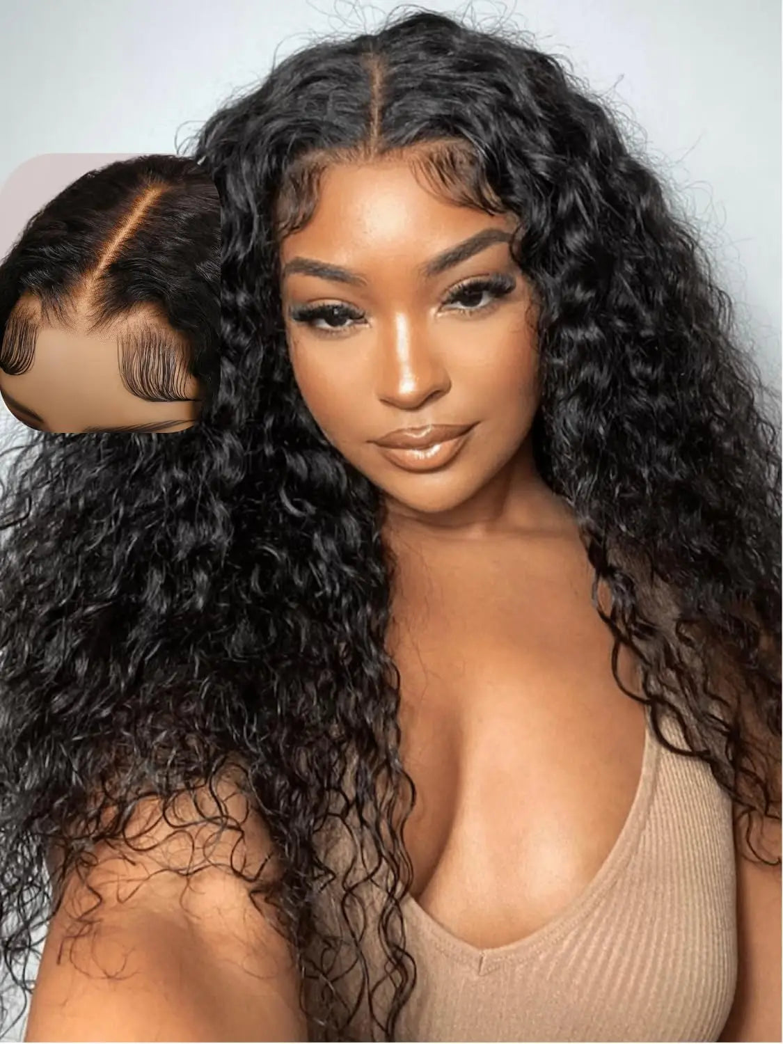 GlamWave Glueless Deep Wave Human Hair Wig ATHLEXES
