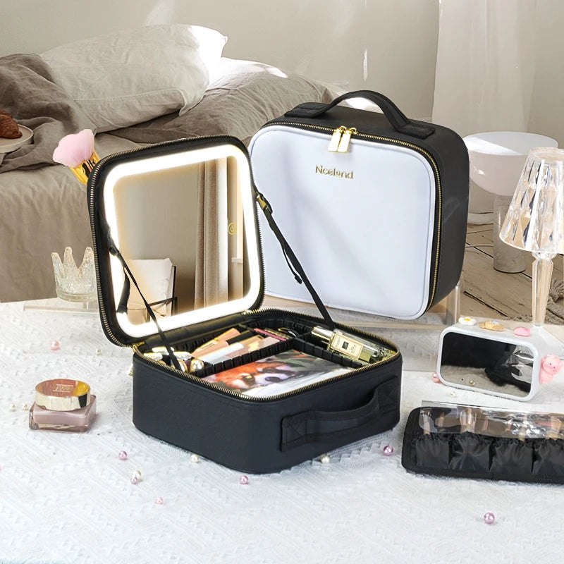 LuxeGlow LED Travel Makeup Organizer ATHLEXES