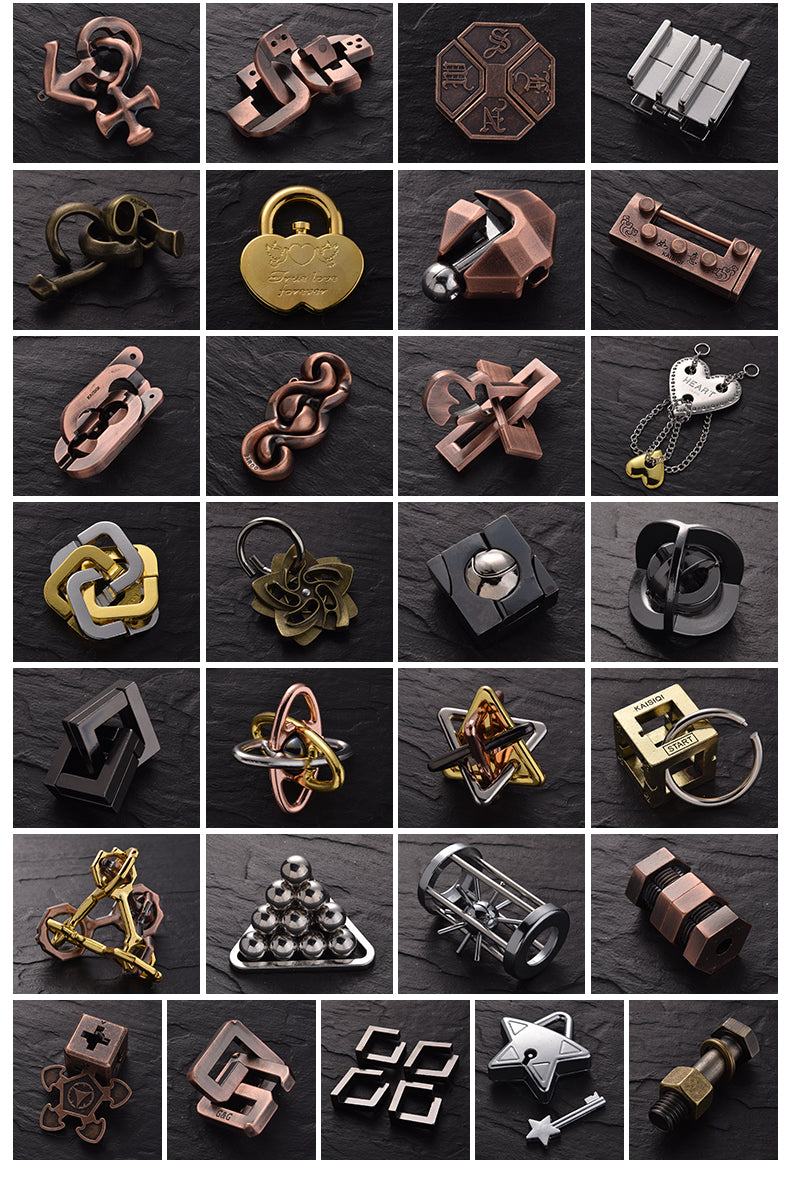 He Jin Ban Alloy IQ Metal Brain Teasers ATHLEXES