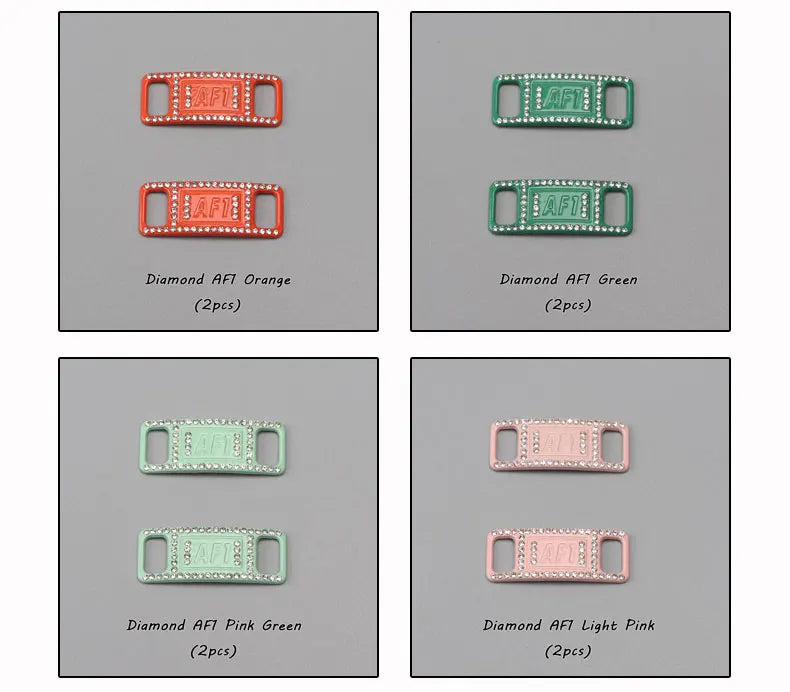 Diamond Luxury AF1 Shoelace Charms with Metal Buckle ATHLEXES