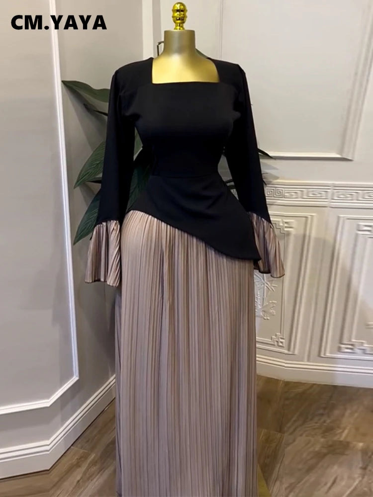 Chic Elegance Flare Maxi Dress for Women ATHLEXES