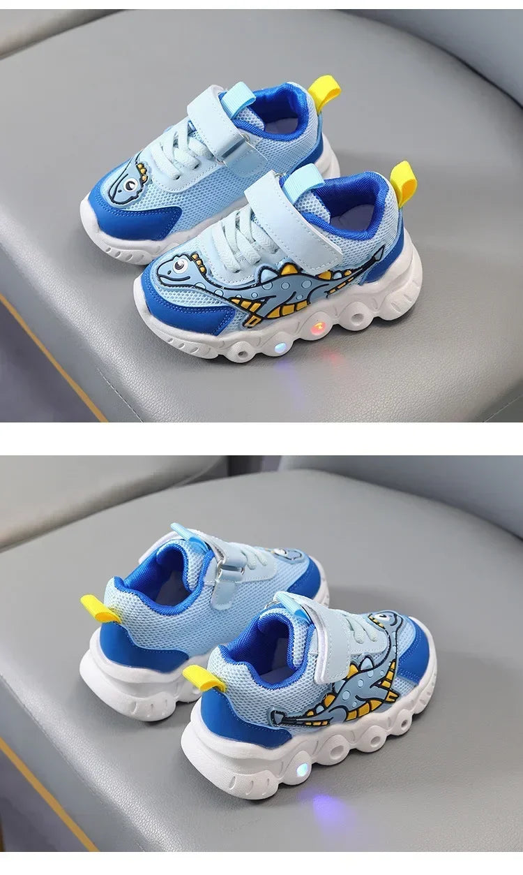 GlowStep Kids LED Cartoon Sneakers ATHLEXES