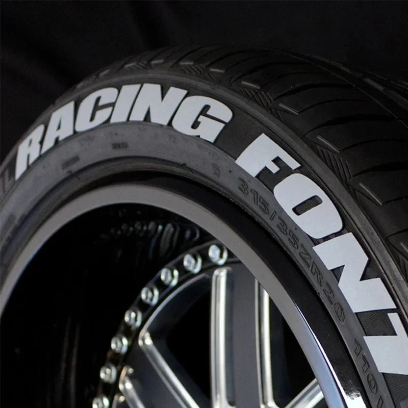Custom 3D Tire Lettering Stickers for Your Car ATHLEXES