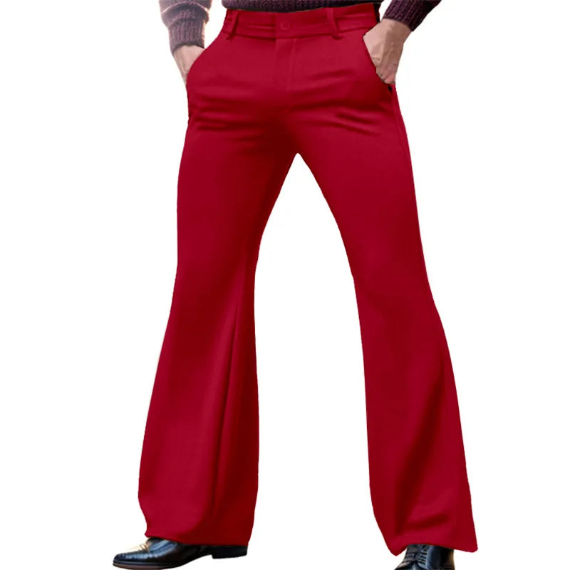 Elegant Plus Size Men's Flare Trousers ATHLEXES