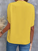 Chic V Neck Chiffon Blouse for Women ATHLEXES