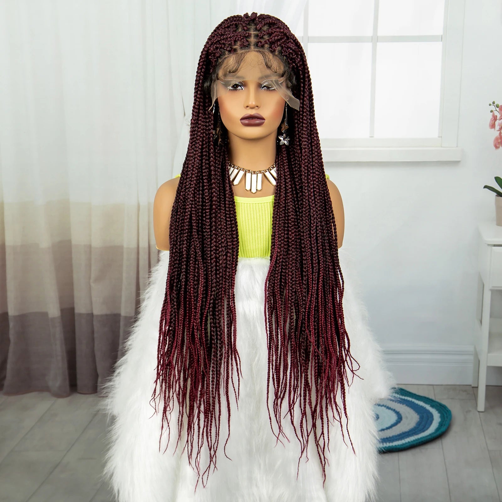 Radiant 36-Inch Micro Braided Lace Front Wig ATHLEXES