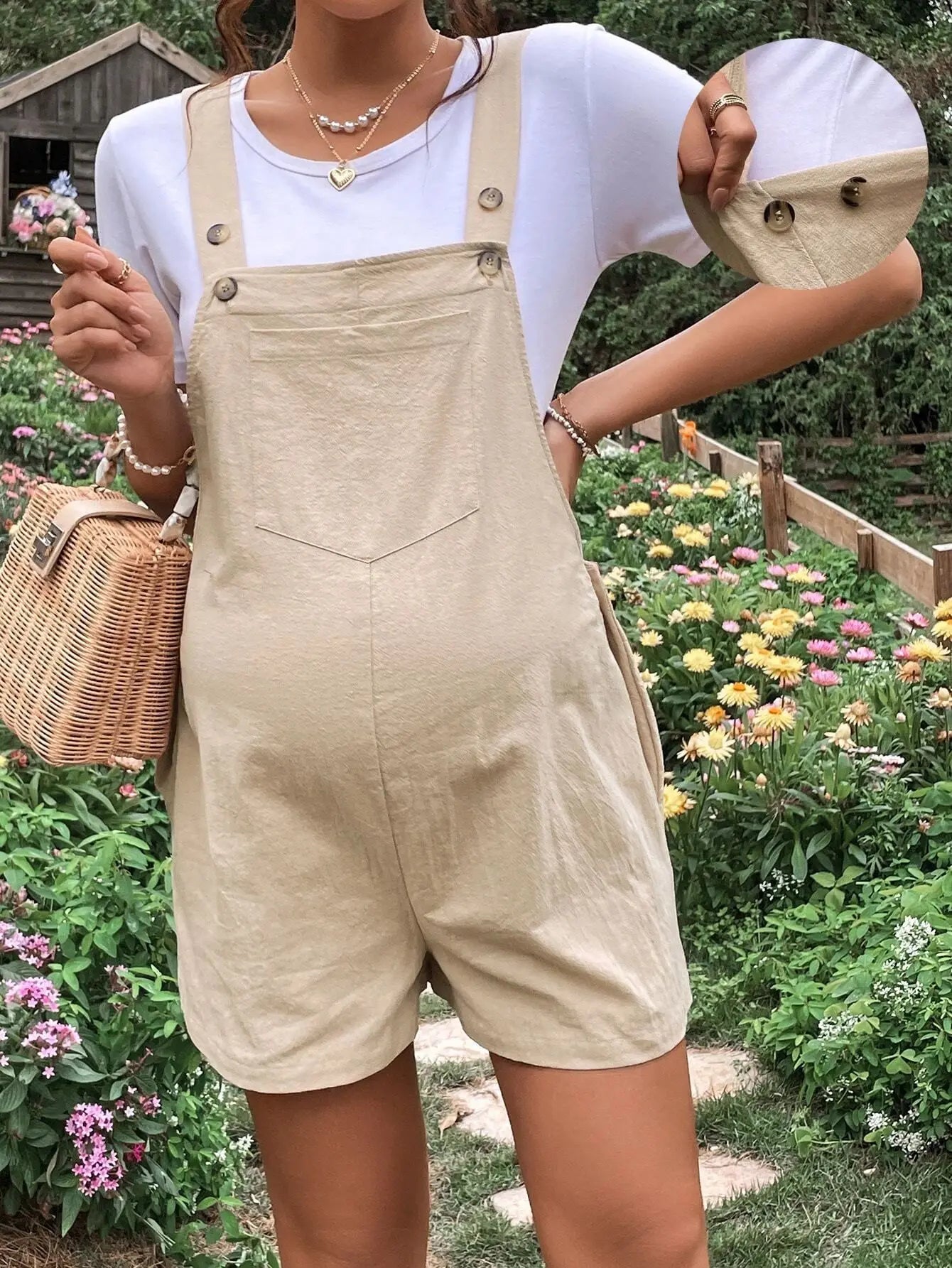 2024 Summer Maternity Comfort Jumpsuit Shorts ATHLEXES