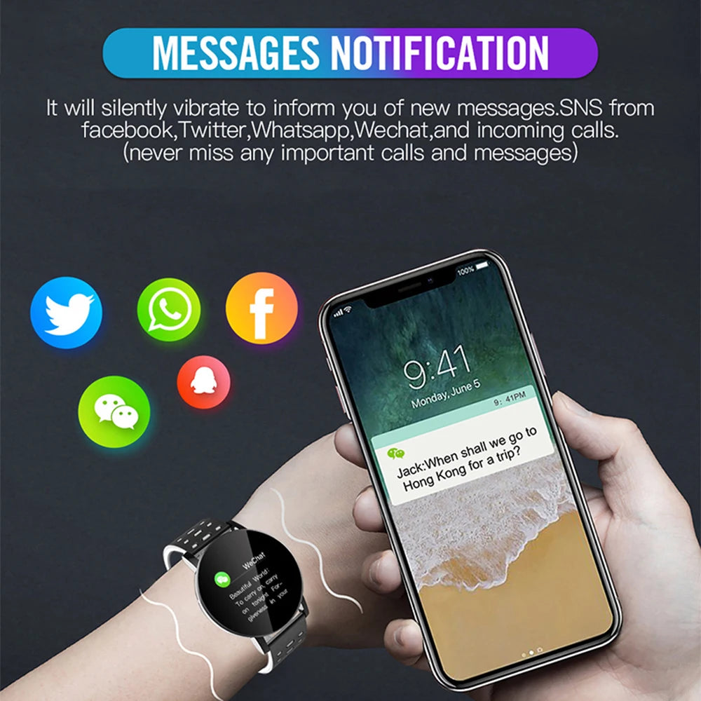 PulseSync 119 Smartwatch for Heart Rate & Fitness Tracking ATHLEXES