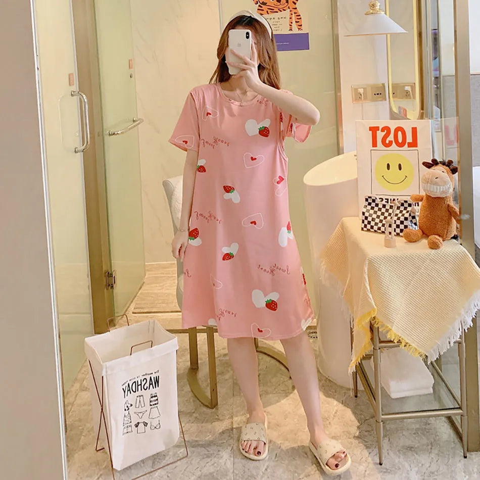 Chic Maternity Nightgown for Easy Breastfeeding ATHLEXES