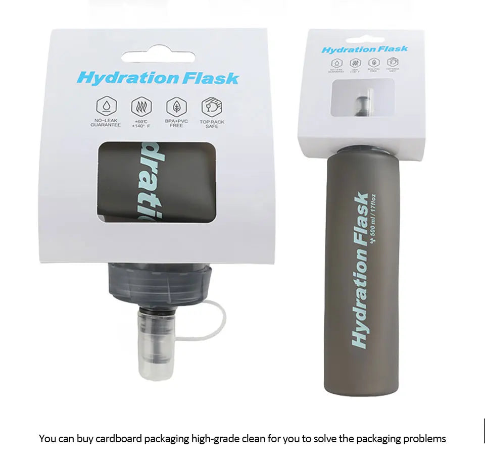 HydraFlex 500ML Folding Sports Water Bottle ATHLEXES