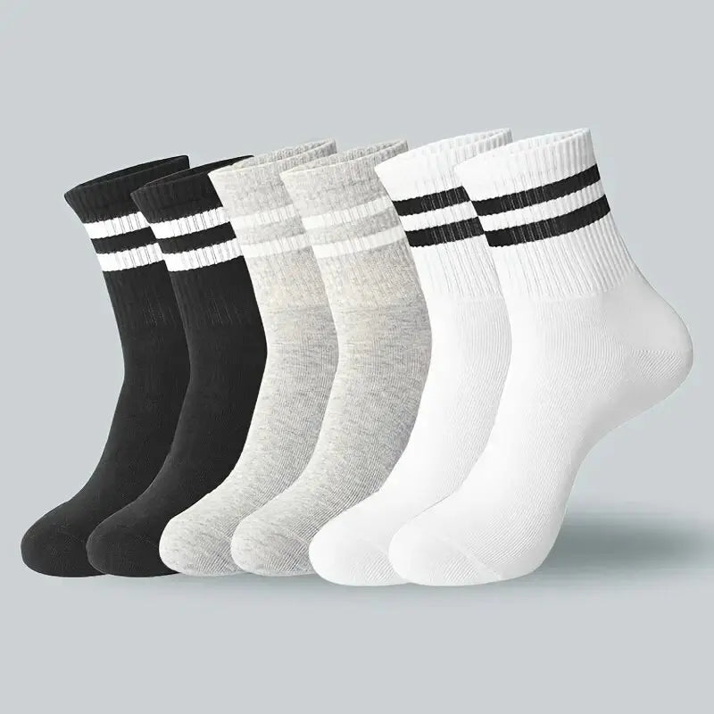 Men's Breathable Business Socks - 6 Pairs Set ATHLEXES
