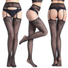 Seductive Fishnet Crotchless Pantyhose with Suspenders ATHLEXES
