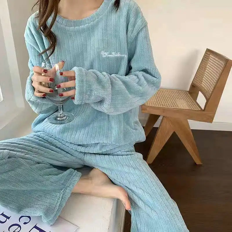 LuxVelvet Women's Winter Pajama Set ATHLEXES
