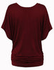 Chic Summer V-Neck Batwing Tee for Women S-5XL ATHLEXES