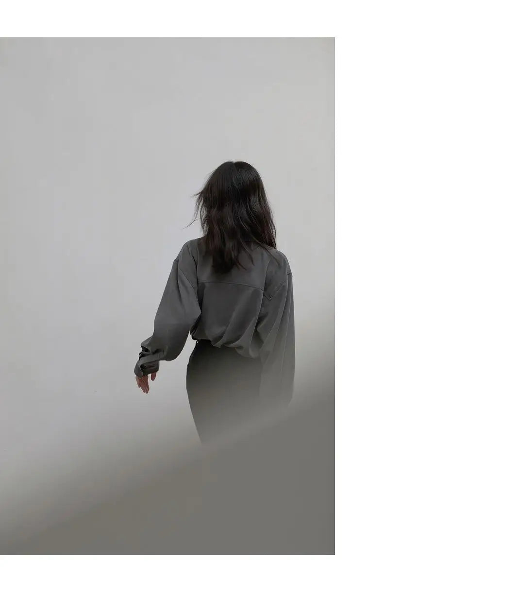 Korean Minimalist Oversized Button-Up Shirt for Women ATHLEXES