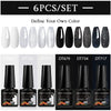 NailArt Pro 6pc UV Gel Polish Kit for Manicure ATHLEXES