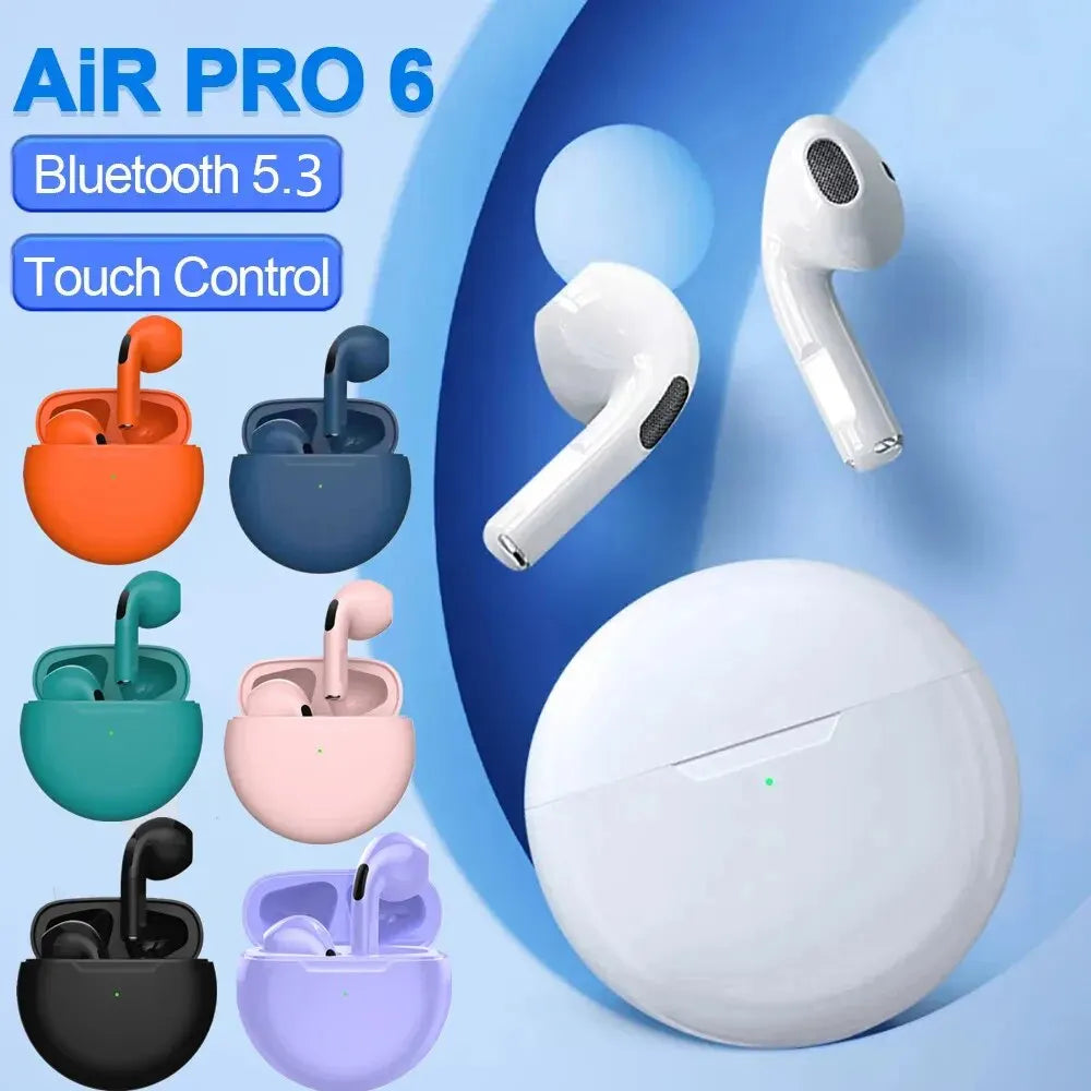 Air Pro 6 Mini TWS Bluetooth Earbuds with Mic ATHLEXES