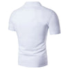 Stylish Slim Fit Print Collar Casual Tee for Men ATHLEXES