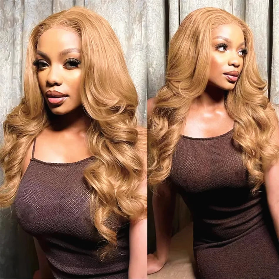 Honey Blonde Body Wave Lace Front Wig ATHLEXES
