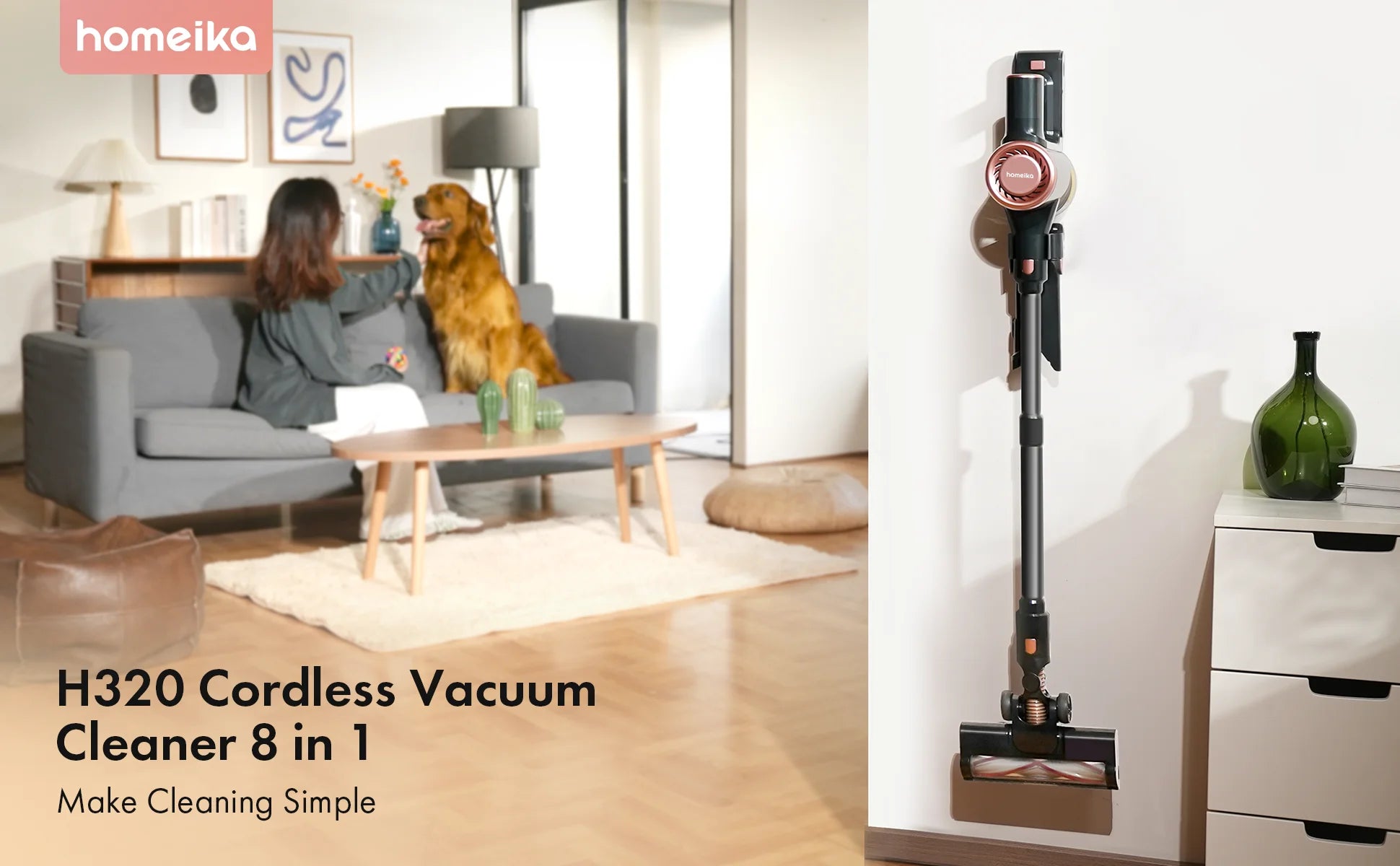 Homeika PowerVac Cordless Vacuum Cleaner ATHLEXES