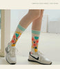 Colorful Cotton Women's Socks - Trendy Hedgehog & Sloth Designs ATHLEXES