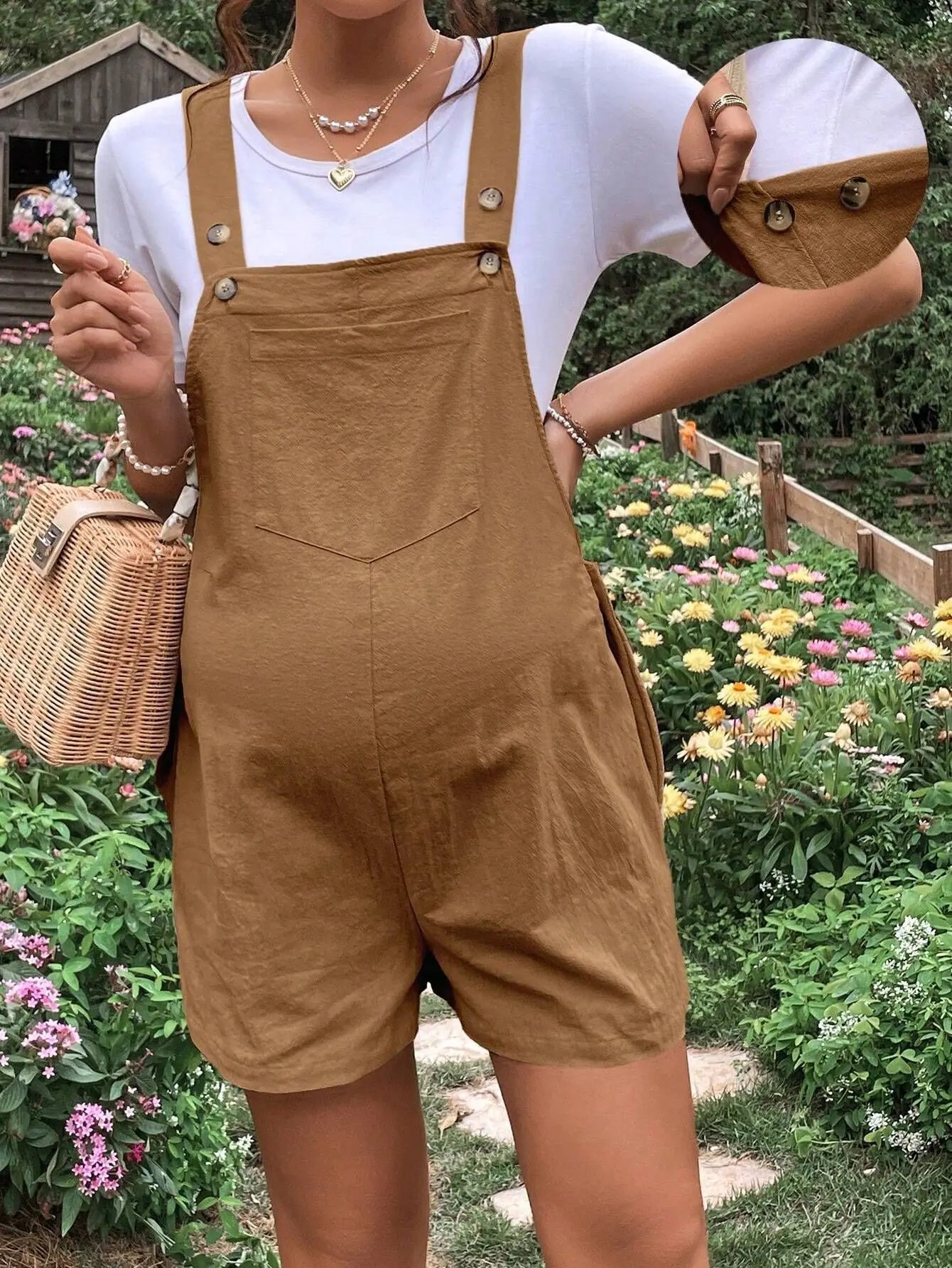 2024 Summer Maternity Comfort Jumpsuit Shorts ATHLEXES