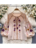 Vintage Elegance Embroidered Autumn Blouse D5541 ATHLEXES