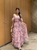 Chic Floral Patchwork Mesh Dress for Women ATHLEXES