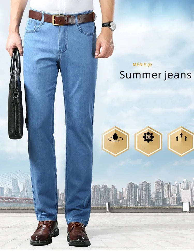 KUBRO Menâ??s Lightweight Stretch Denim Jeans ATHLEXES