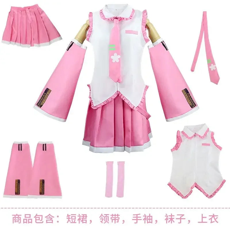 Hatsune Miku Full Cosplay Set with Wig and Skirt ATHLEXES