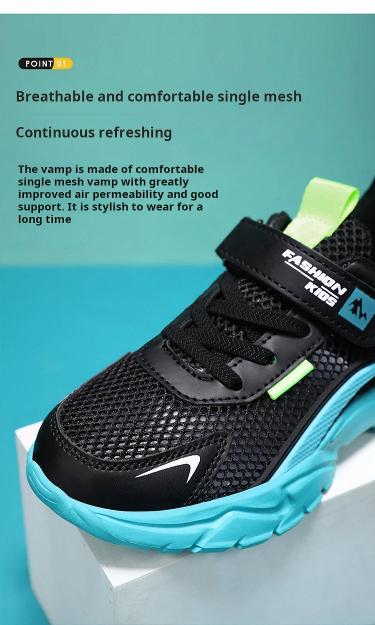 BreezeStep Kids Breathable Mesh Sneakers ATHLEXES