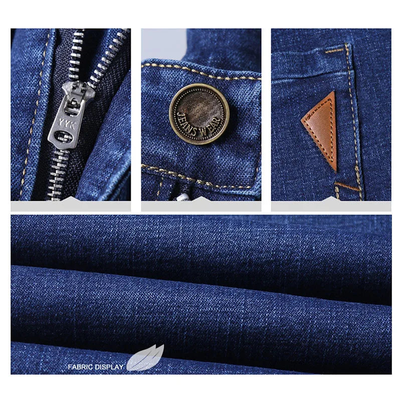 2024 Elite Stretch Loose Fit Denim Trousers for Men ATHLEXES