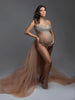 GoddessGlow Maternity Rhinestone Jumpsuit Dress ATHLEXES