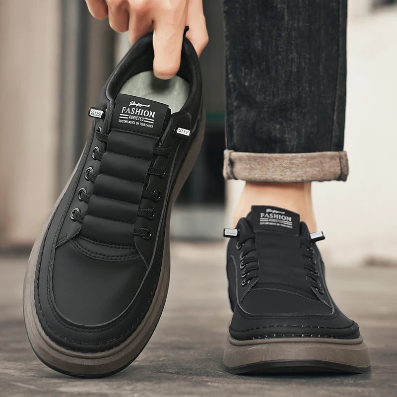 BreatheEasy Leather Casual Sneakers for Men ATHLEXES