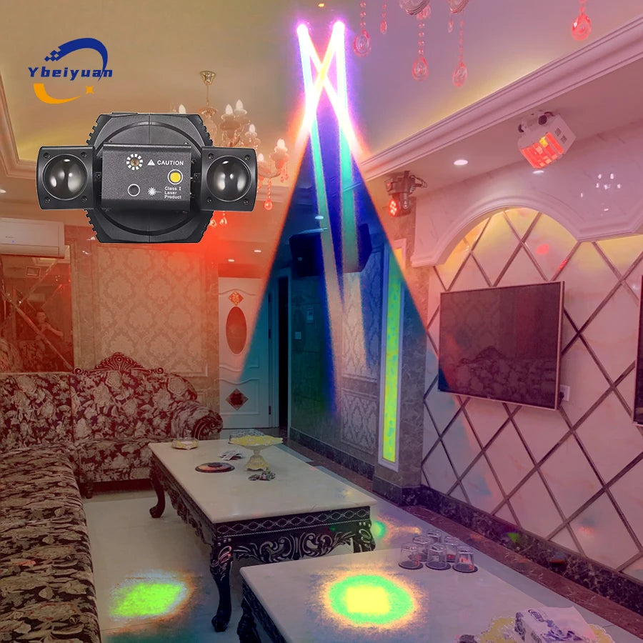 Ybeiyuan LED 3-in-1 DMX Disco Strobe Light ATHLEXES