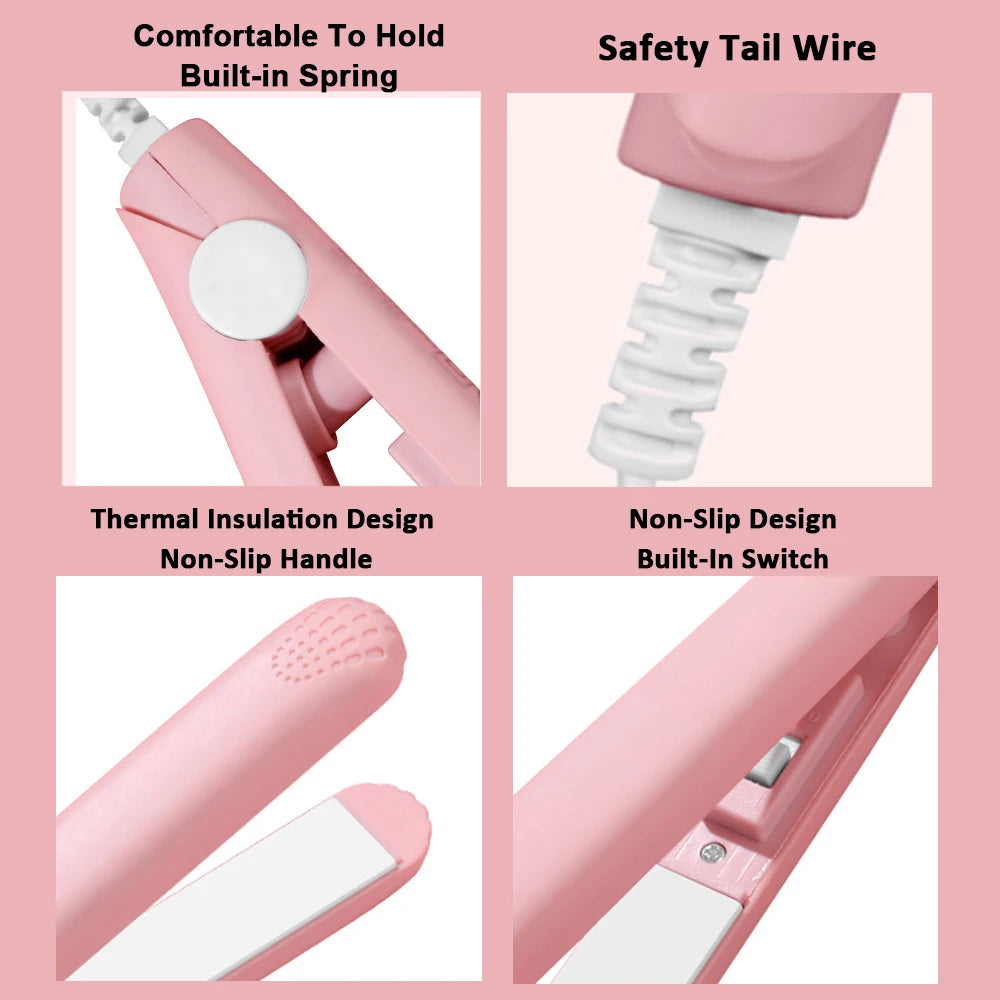Pink Luxe Ceramic Flat Iron for Effortless Styling ATHLEXES