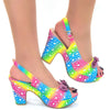 Radiant Silver High Heel Bling Party Mules for Women ATHLEXES