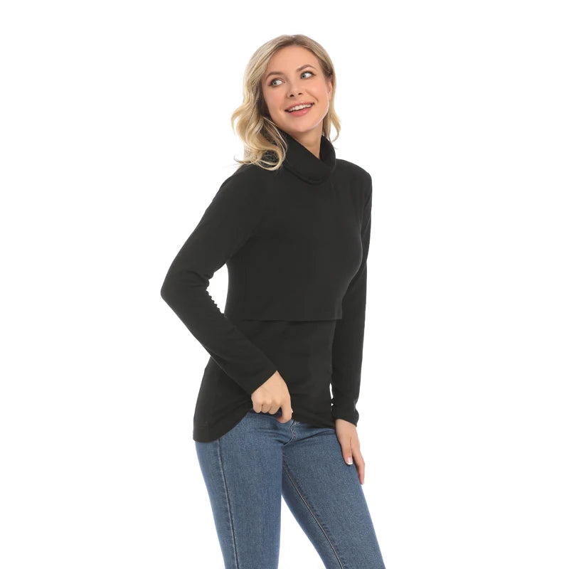 NurtureComfort Turtleneck Nursing Top ATHLEXES