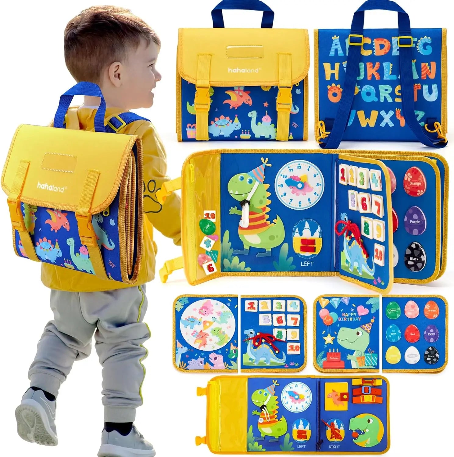 Toddler Sensory and Educational Busy Board Backpack ATHLEXES