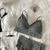 Women's Sports Bra Set Underwear Bra Korean Style Push Up No Steel Ring Bra ATHLEXES