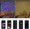 RGB Smart LED Curtain Lights for Holiday Elegance ATHLEXES