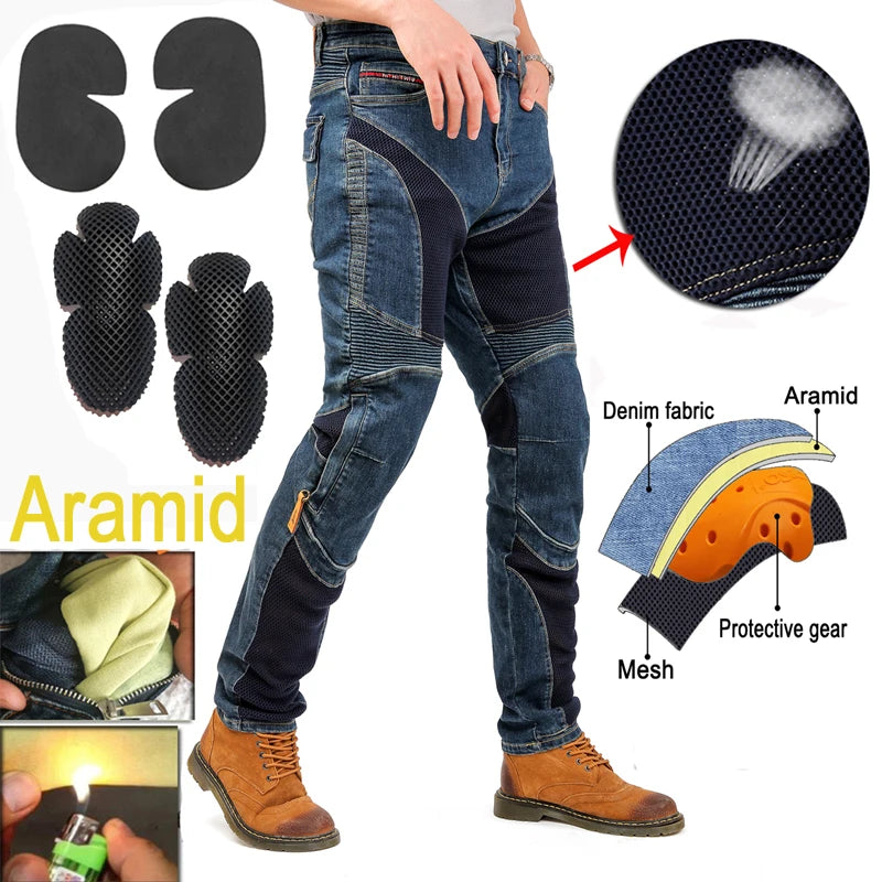 BreezeGuard Breathable Motorcycle Jeans ATHLEXES