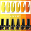 NailArt Pro 6pc UV Gel Polish Kit for Manicure ATHLEXES