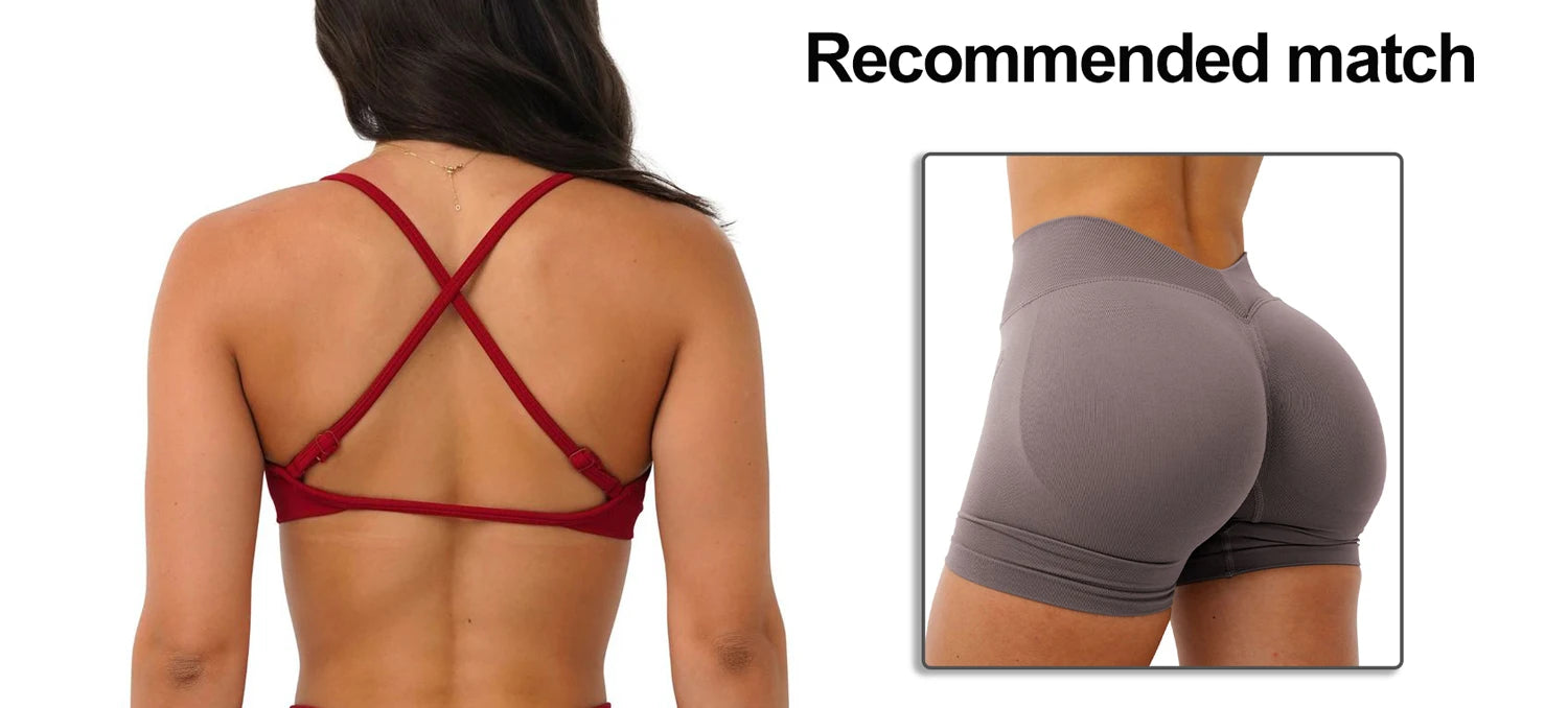 NCLAGEN Seamless Yoga Sports Bra for Women ATHLEXES