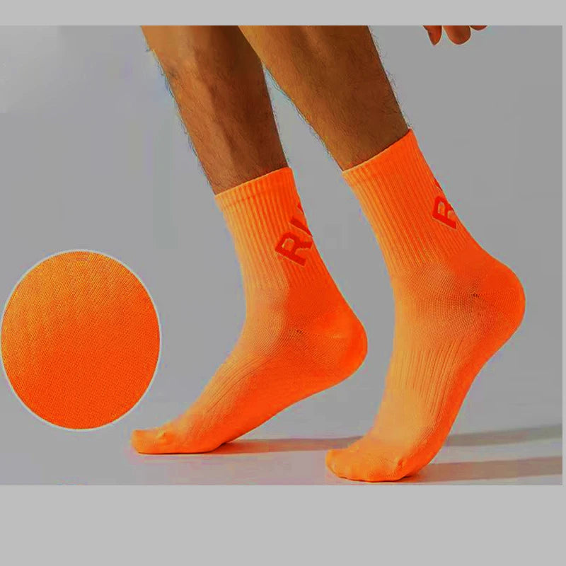 VibrantStride Crew Running Socks for All Athletes ATHLEXES
