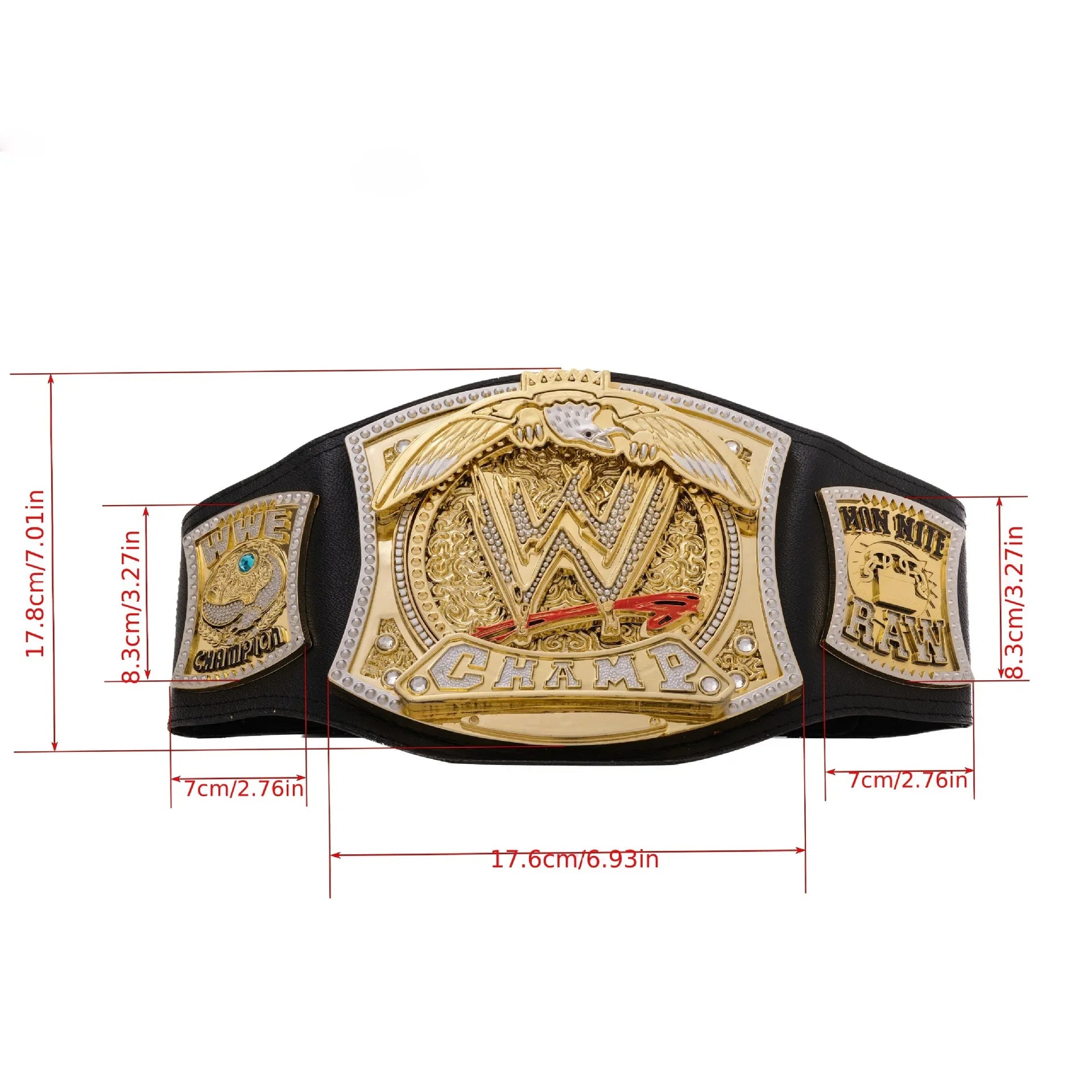 Gold Wrestling Champion Cosplay Belt for Gladiators & Halloween ATHLEXES