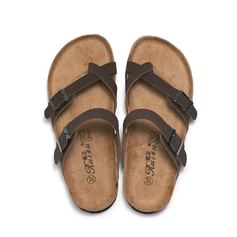 Cork Breeze Summer Sandals for Men - Stylish Beach Footwear ATHLEXES