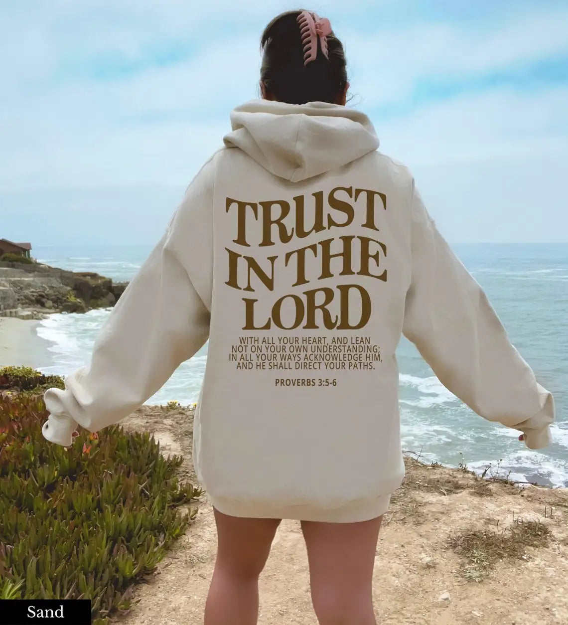 Jesus Love Letter Print Hoodie for Women ATHLEXES